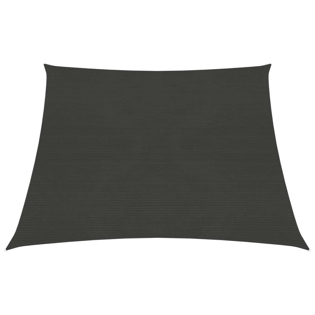 Sunshade Sail 160 g/m2 Anthracite 3/4x2 m HDPE - Decor Base
