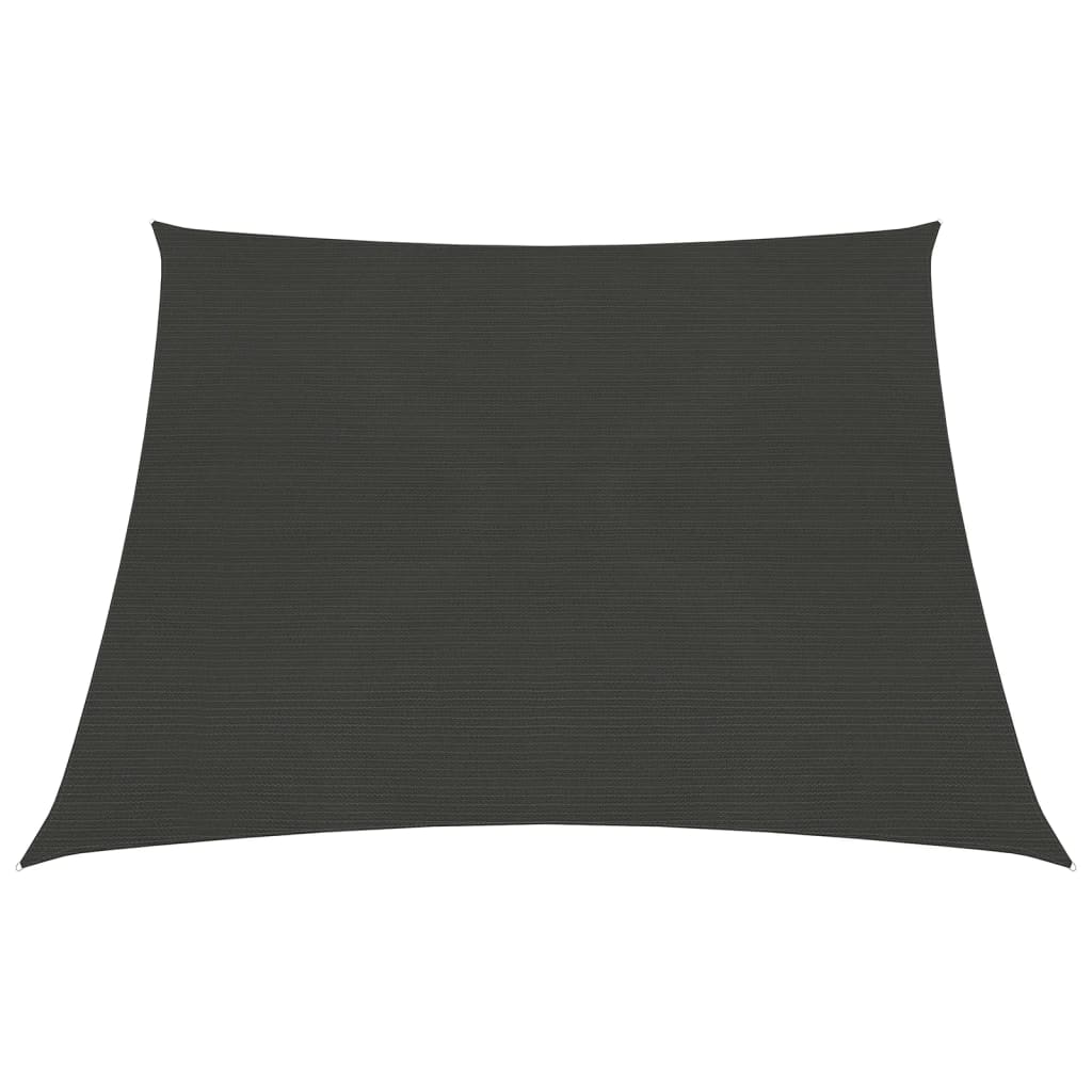 Sunshade Sail 160 g/m2 Anthracite 3/4x3 m HDPE - Design Hut