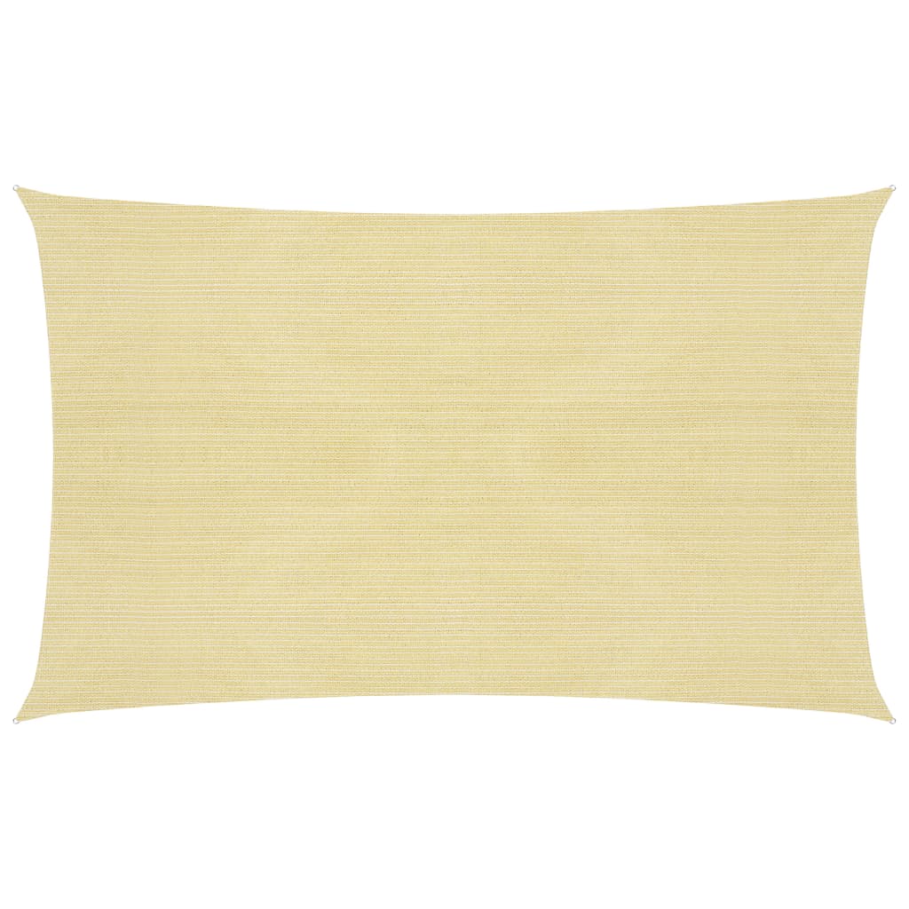 Sunshade Sail 160 g/m2 Beige 3x5 m HDPE - The Home Maker