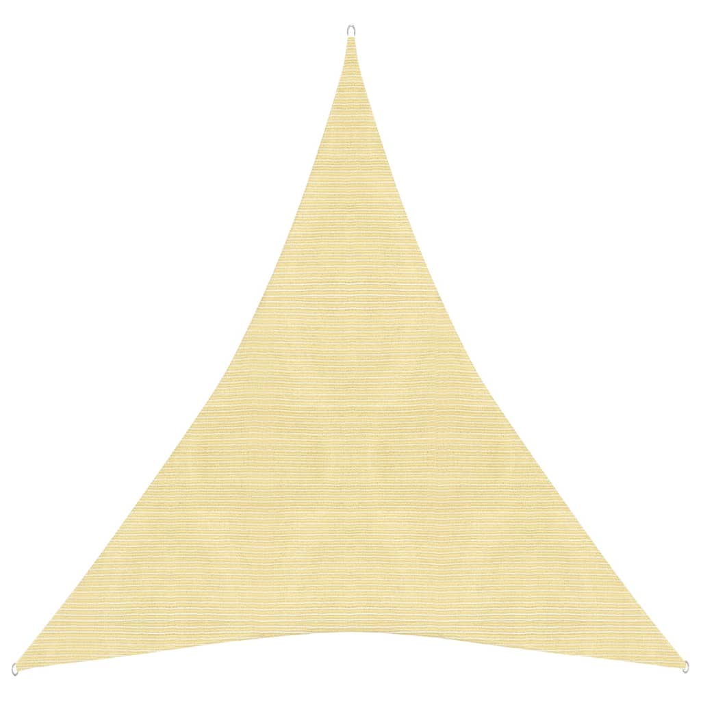 Sunshade Sail 160 g/m2 Beige 5x6x6 m HDPE - R and M Furniture