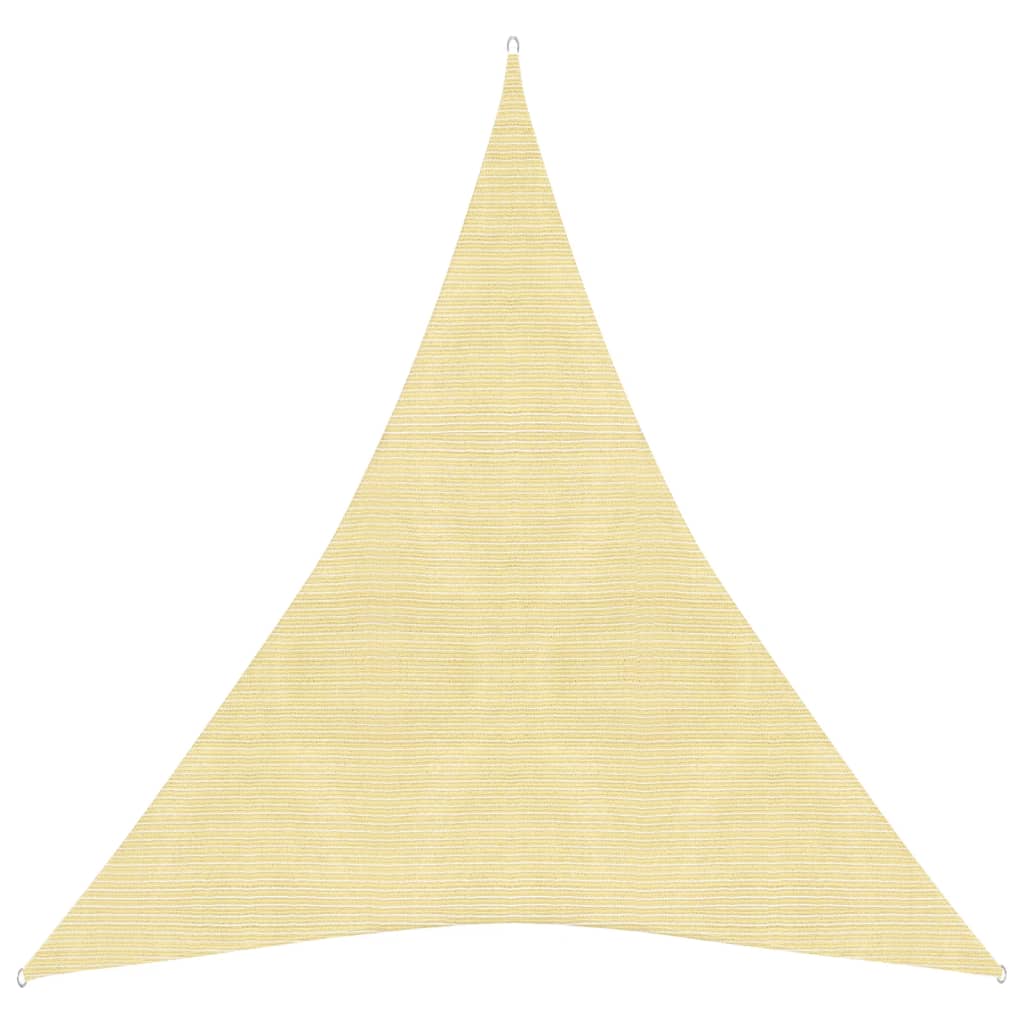 Sunshade Sail 160 g/m2 Beige 5x7x7 m HDPE - Unbeatable Bargains