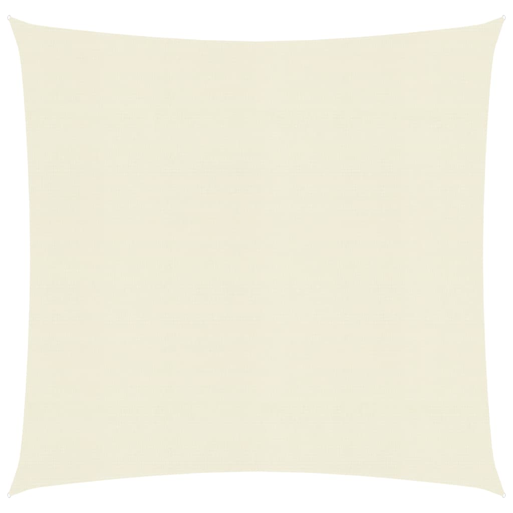 Sunshade Sail 160 g/m2 Cream 5x5 m HDPE - Unbeatable Bargains