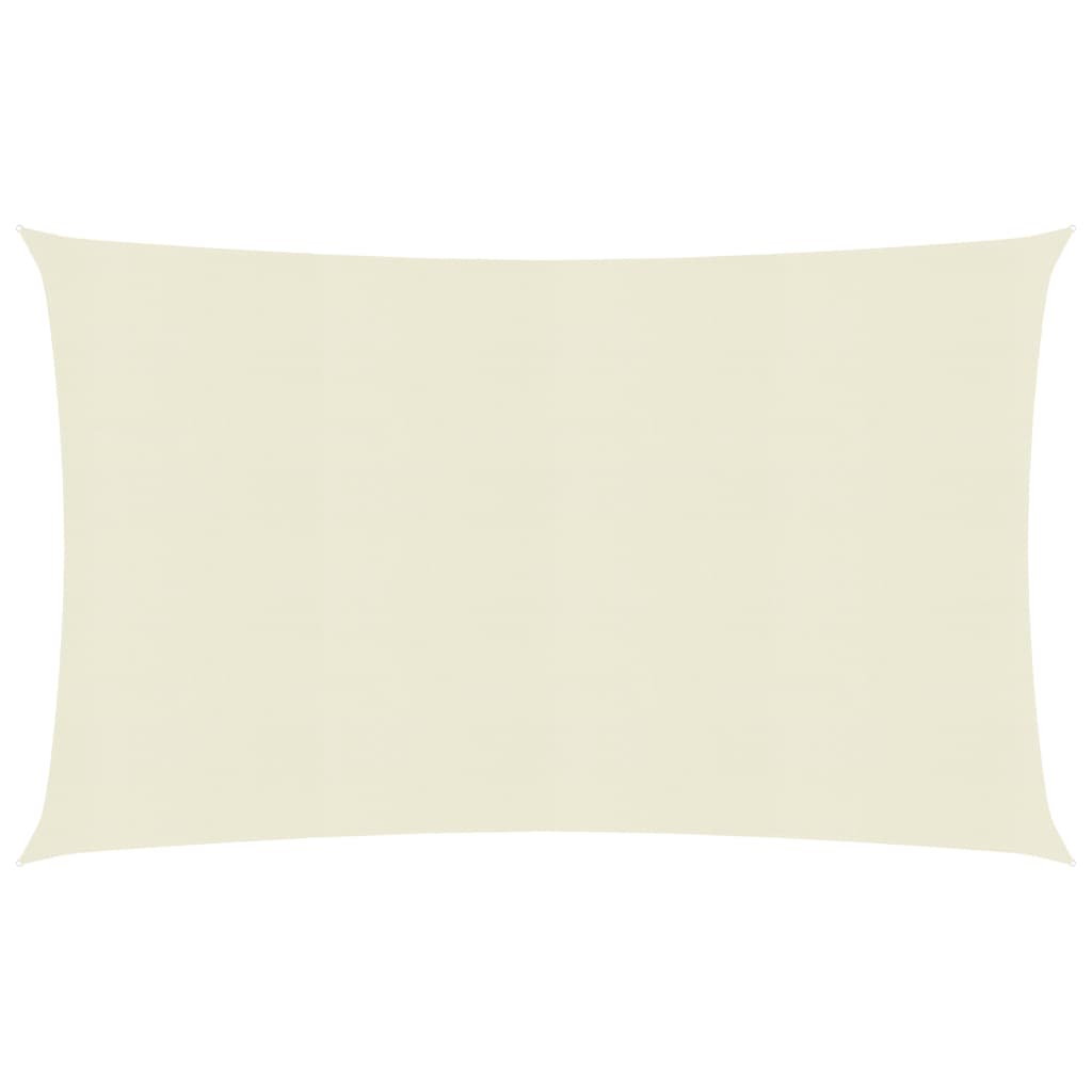 Sunshade Sail 160 g/m2 Cream 2.5x5 m HDPE - The Home Maker