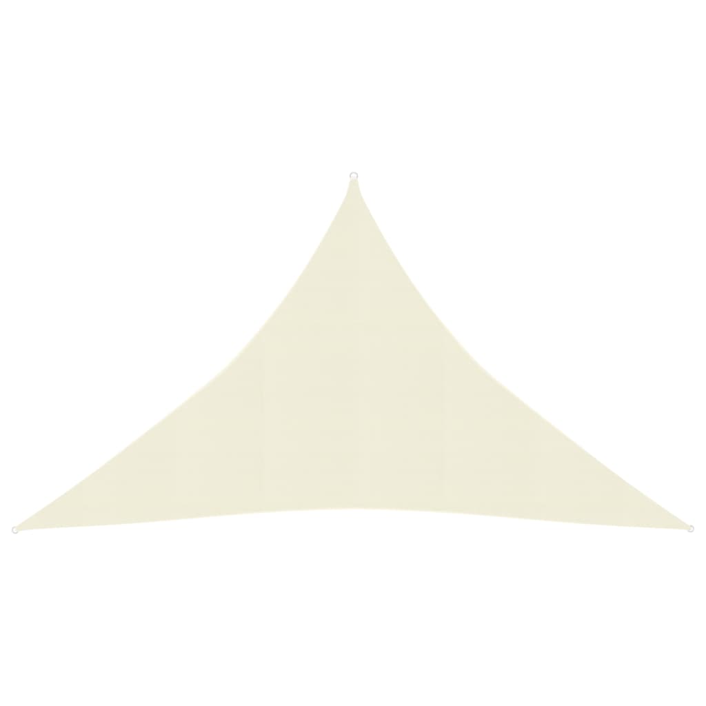 Sunshade Sail 160 g/m2 Cream 3.5x3.5x4.9 m HDPE - Design Hut
