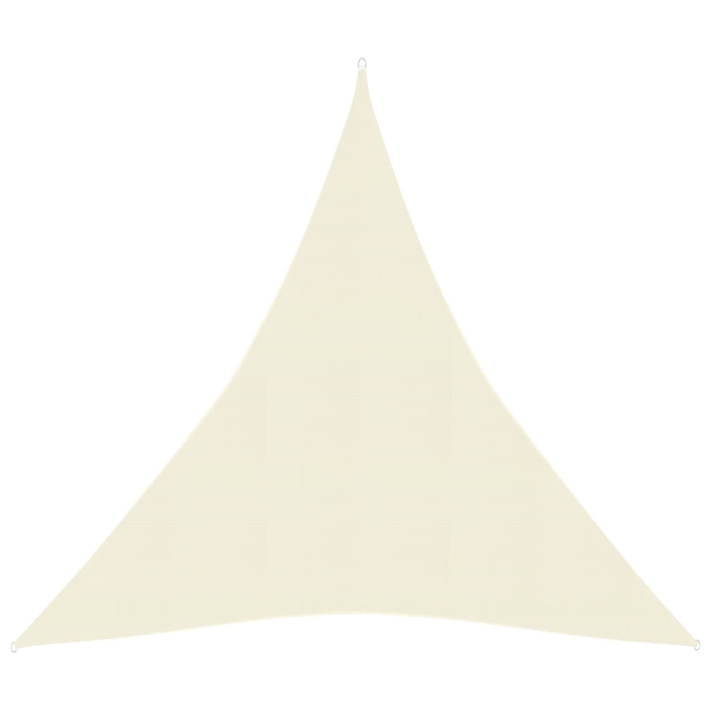 Sunshade Sail 160 g/m2 Cream 5x6x6 m HDPE - R and M Furniture