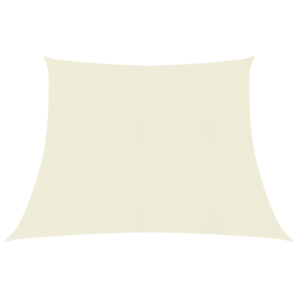Sunshade Sail 160 g/m2 Cream 4/5x3 m HDPE - R and M Furniture