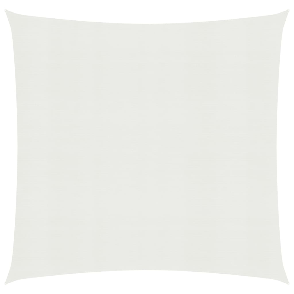 Sunshade Sail 160 g/m2 White 2.5x2.5 m HDPE - Decor Base