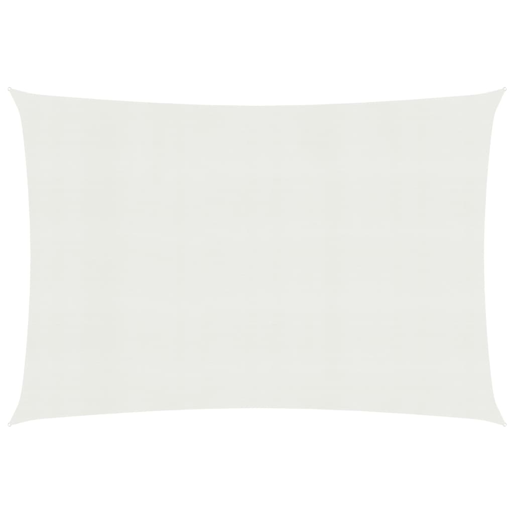 Sunshade Sail 160 g/m2 White 2.5x3 m HDPE - Decor Base