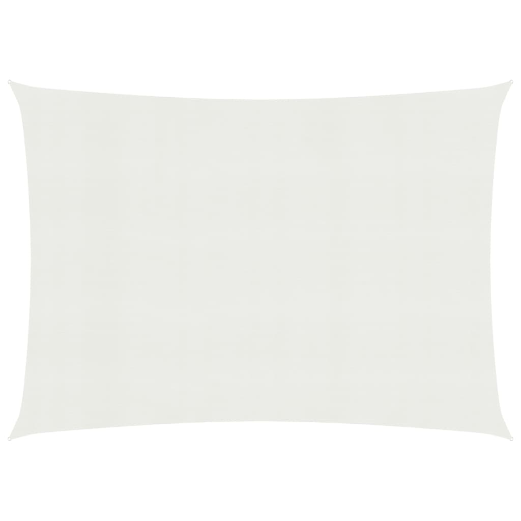 Sunshade Sail 160 g/m2 White 3x4 m HDPE - Design Hut
