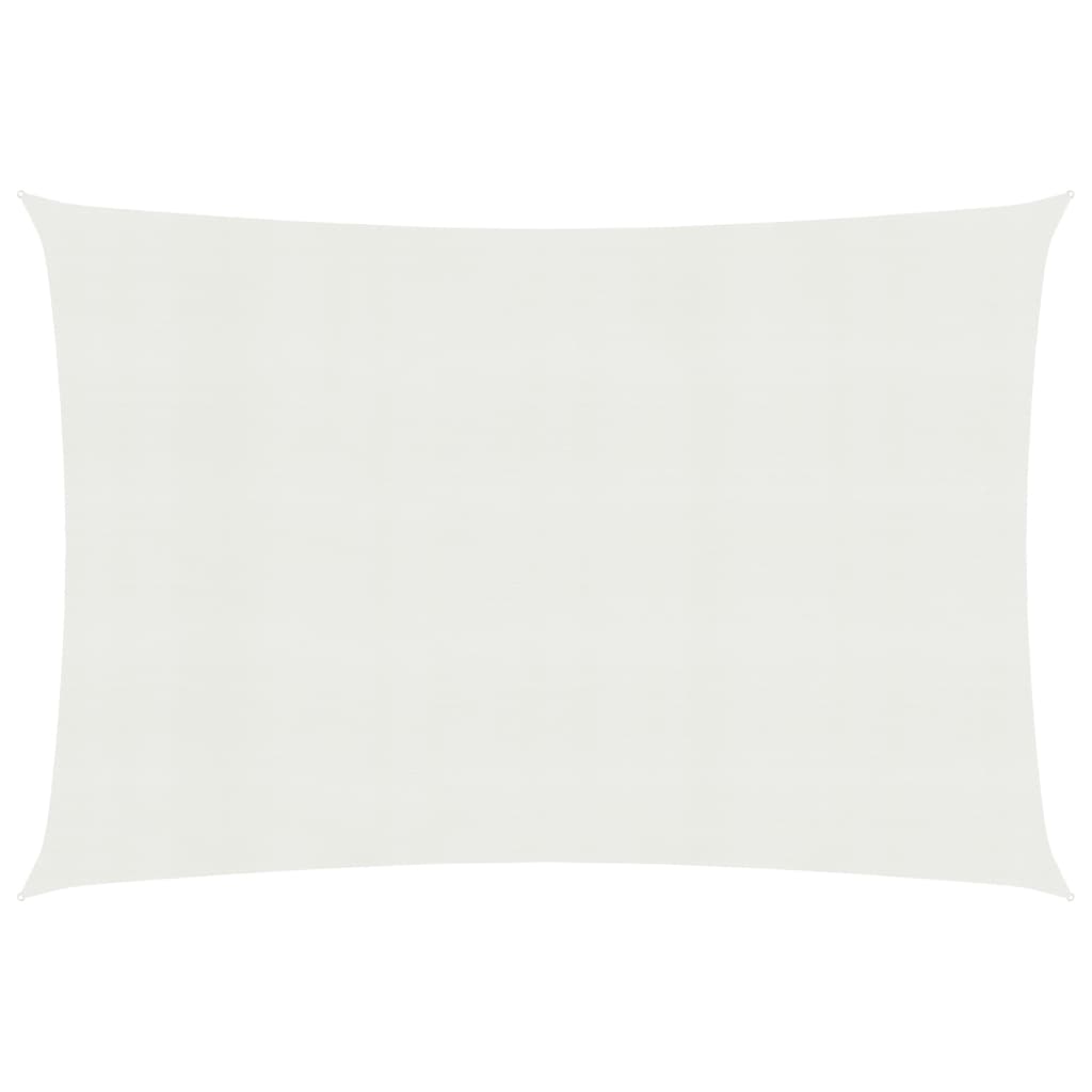 Sunshade Sail 160 g/m2 White 3x5 m HDPE - The Home Maker