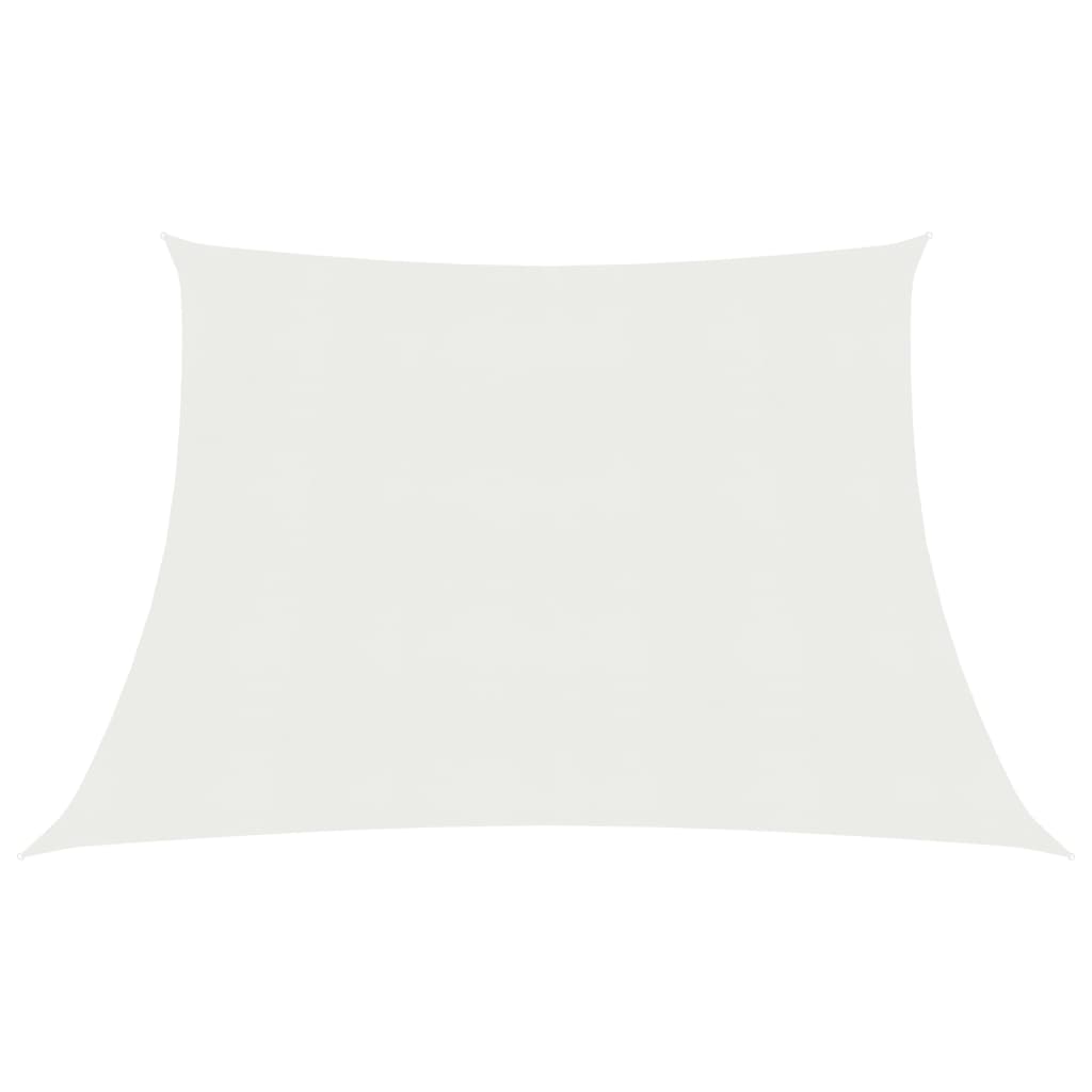 Sunshade Sail 160 g/m2 White 3/4x3 m HDPE - R and M Furniture