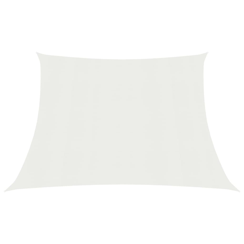 Sunshade Sail 160 g/m2 White 4/5x4 m HDPE - Unbeatable Bargains