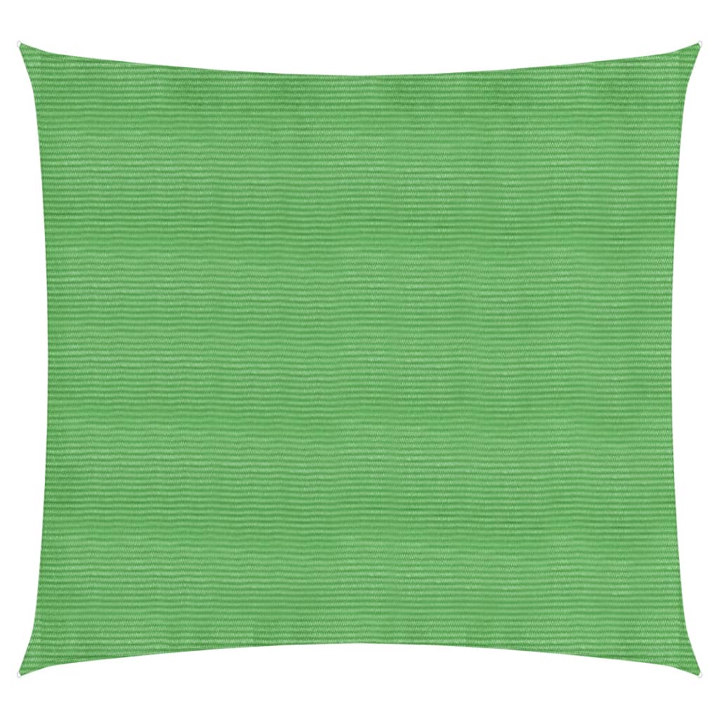 Sunshade Sail 160 g/m2 Light Green 3.6x3.6 m HDPE - Design Hut