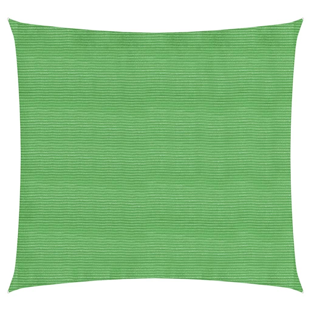 Sunshade Sail 160 g/m2 Light Green 4.5x4.5 m HDPE - Design Hut