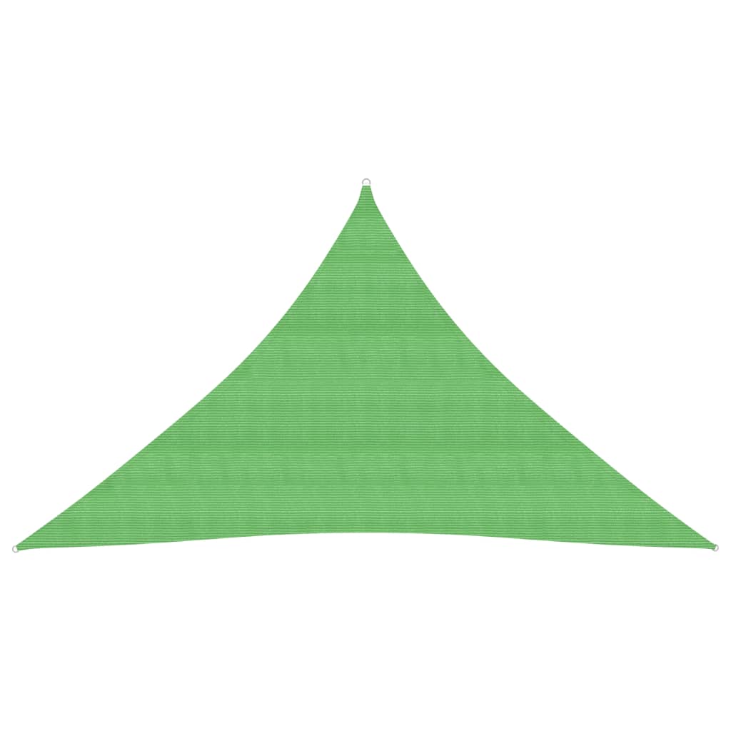 Sunshade Sail 160 g/m2 Light Green 3x3x4.2 m HDPE - Decor Base