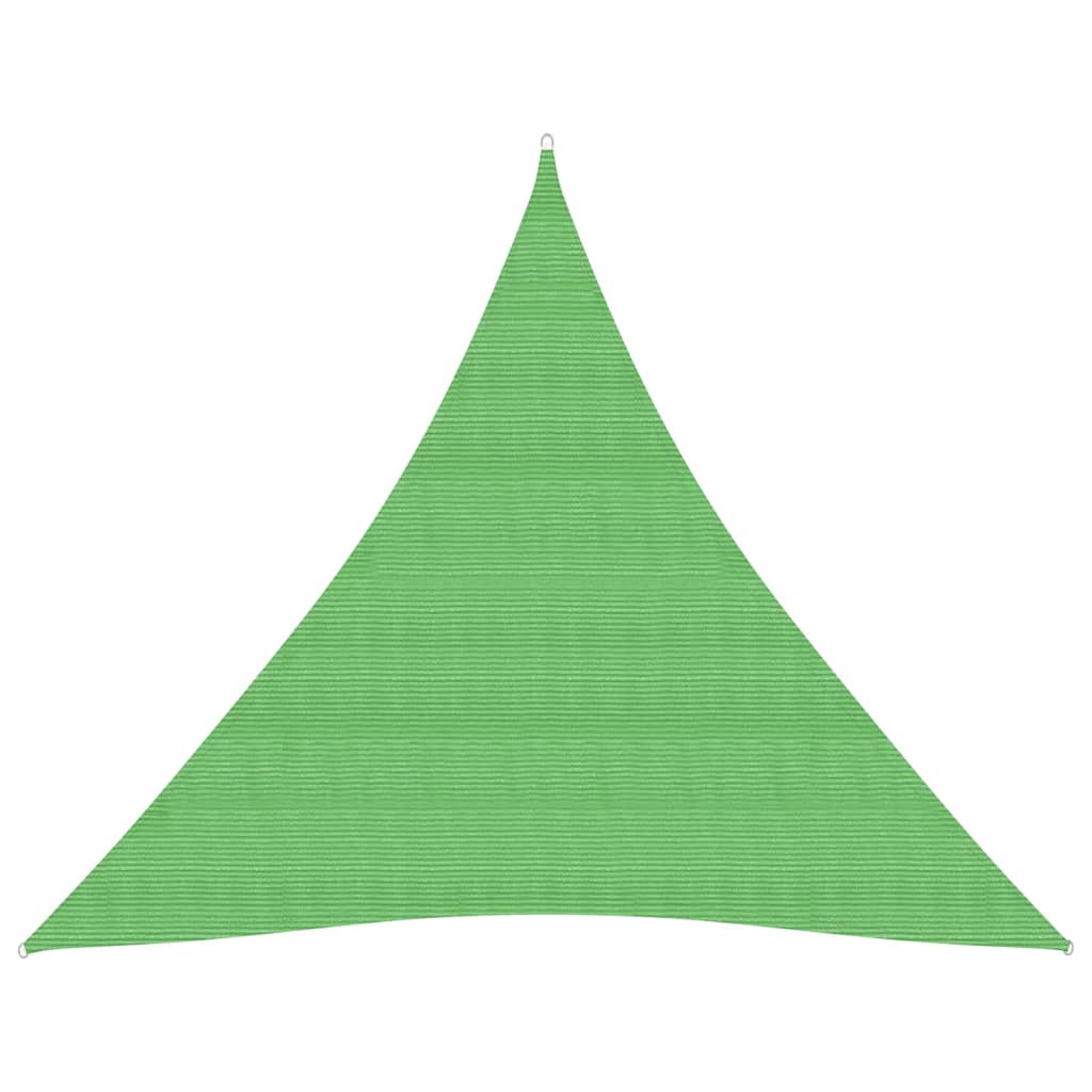 Sunshade Sail 160 g/m2 Light Green 4.5x4.5x4.5 m HDPE - Unbeatable Bargains