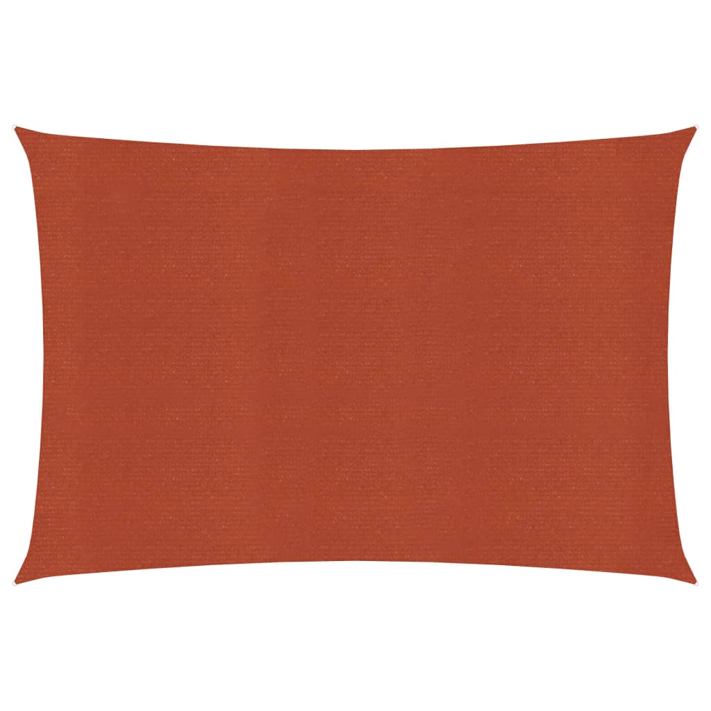 Sunshade Sail 160 g/m2 Terracotta 3x5 m HDPE - Tyrell & Tyrell