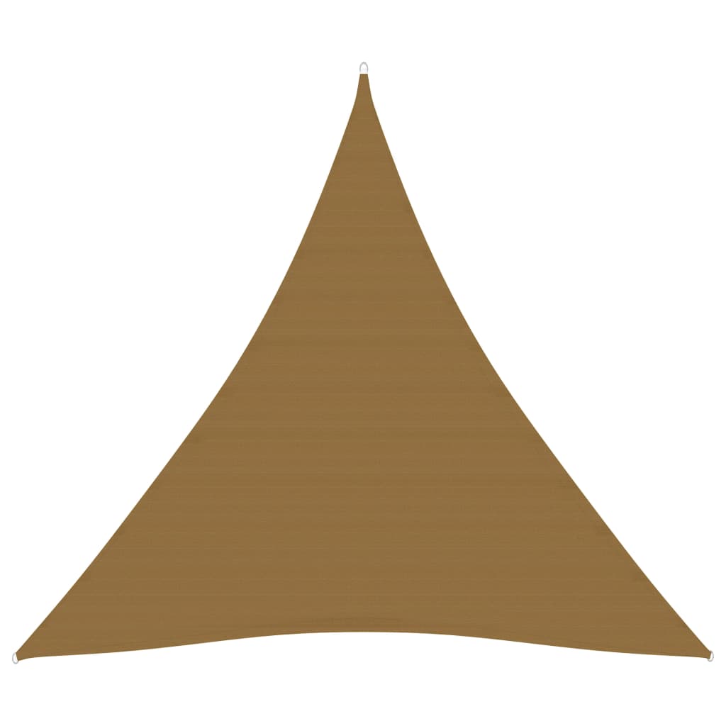 Sunshade Sail 160 g/m2 Taupe 4x4x4 m HDPE - R and M Furniture