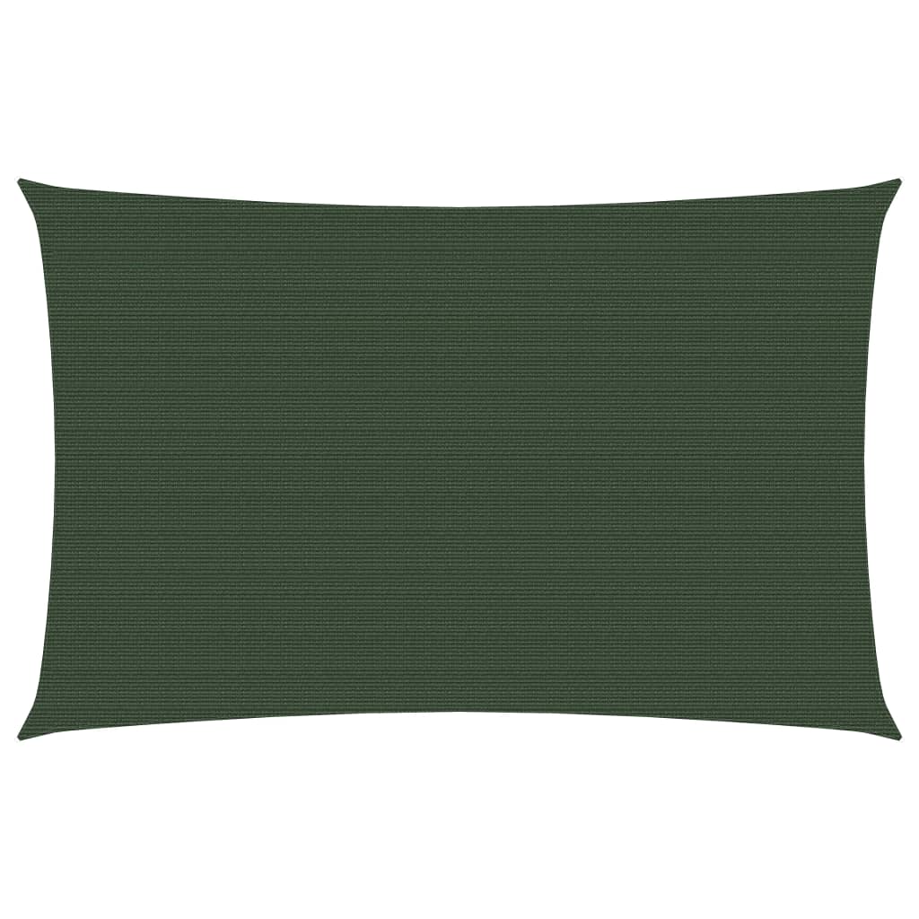 Sunshade Sail 160 g/m2 Dark Green 2x4.5 m HDPE - Decor Base