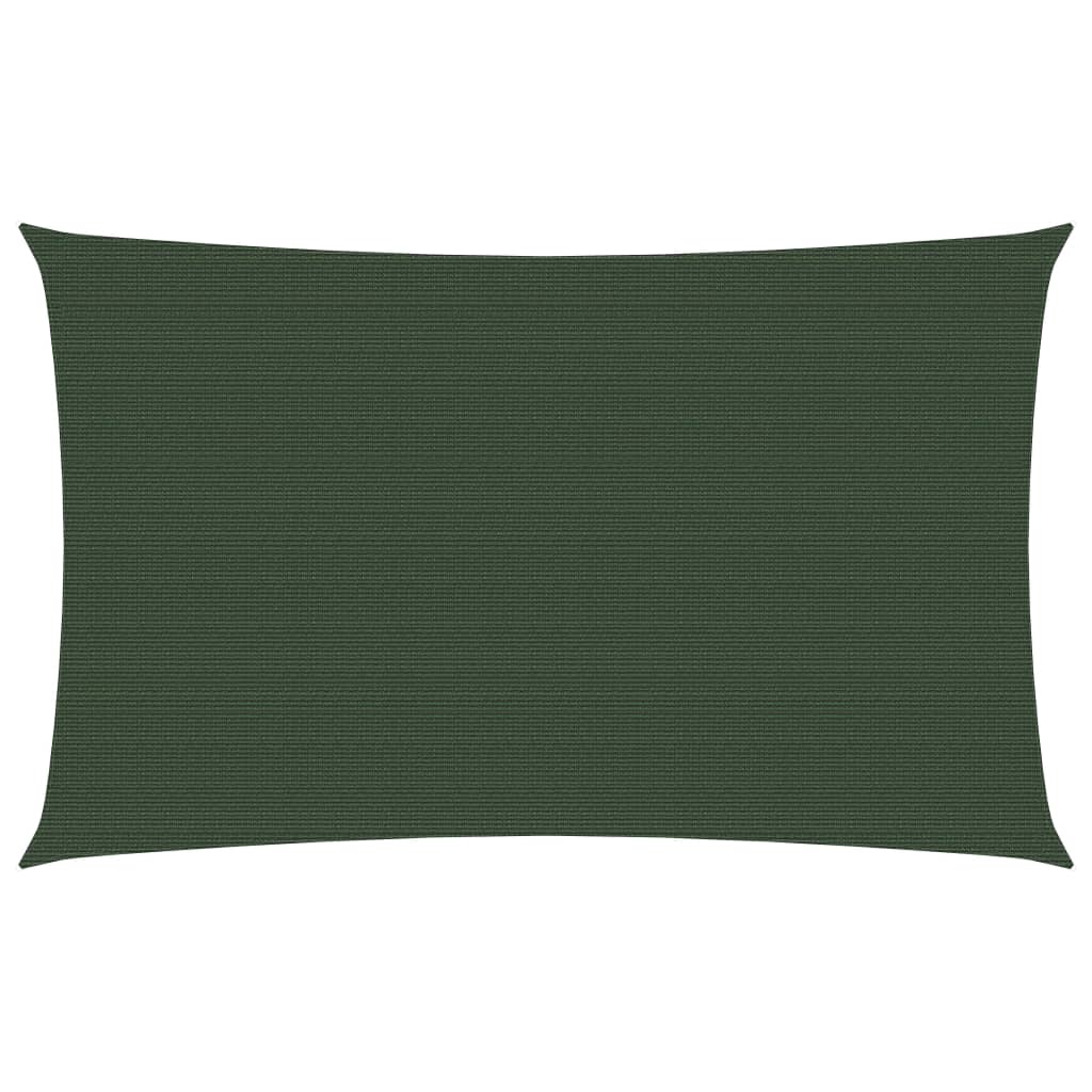 Sunshade Sail 160 g/m2 Dark Green 2x5 m HDPE - Sid & Sam