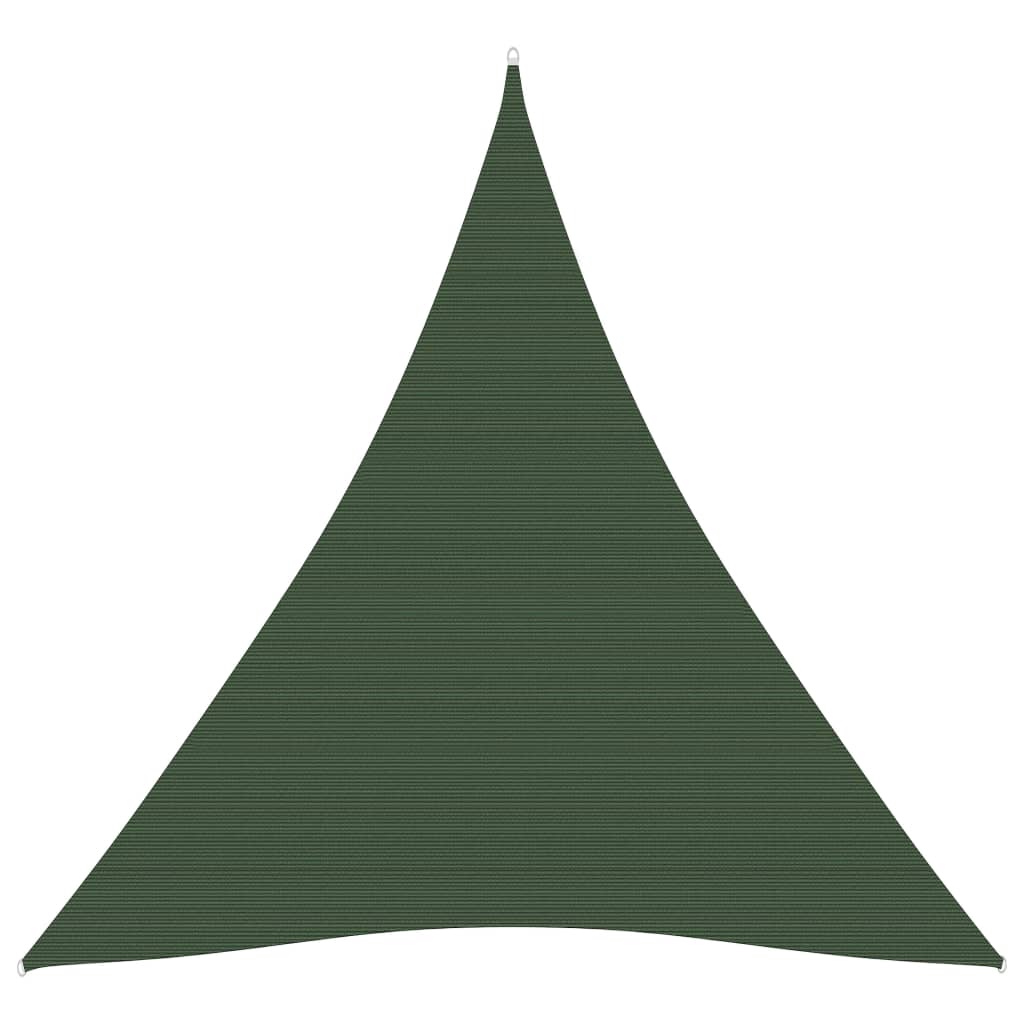 Sunshade Sail 160 g/m2 Dark Green 4x5x5 m HDPE - Design Hut