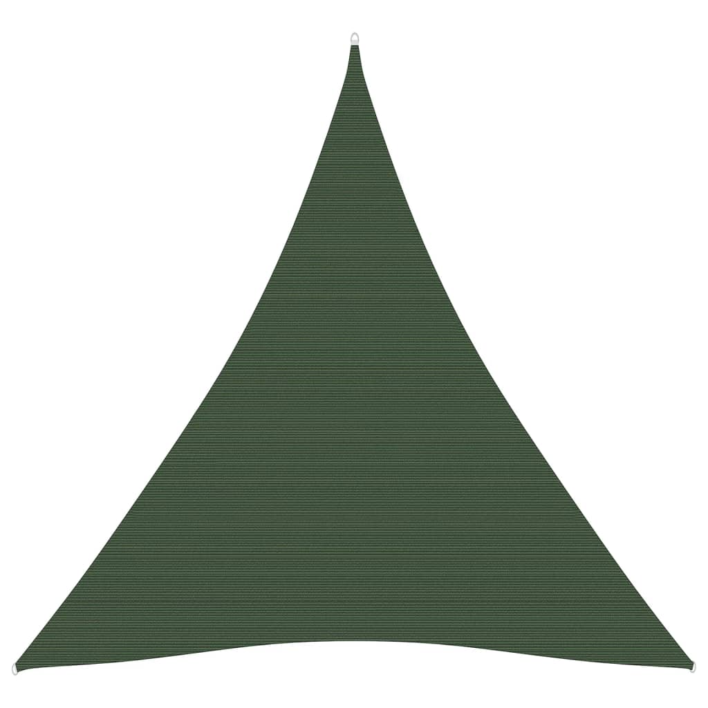 Sunshade Sail 160 g/m2 Dark Green 5x6x6 m HDPE - Design Hut