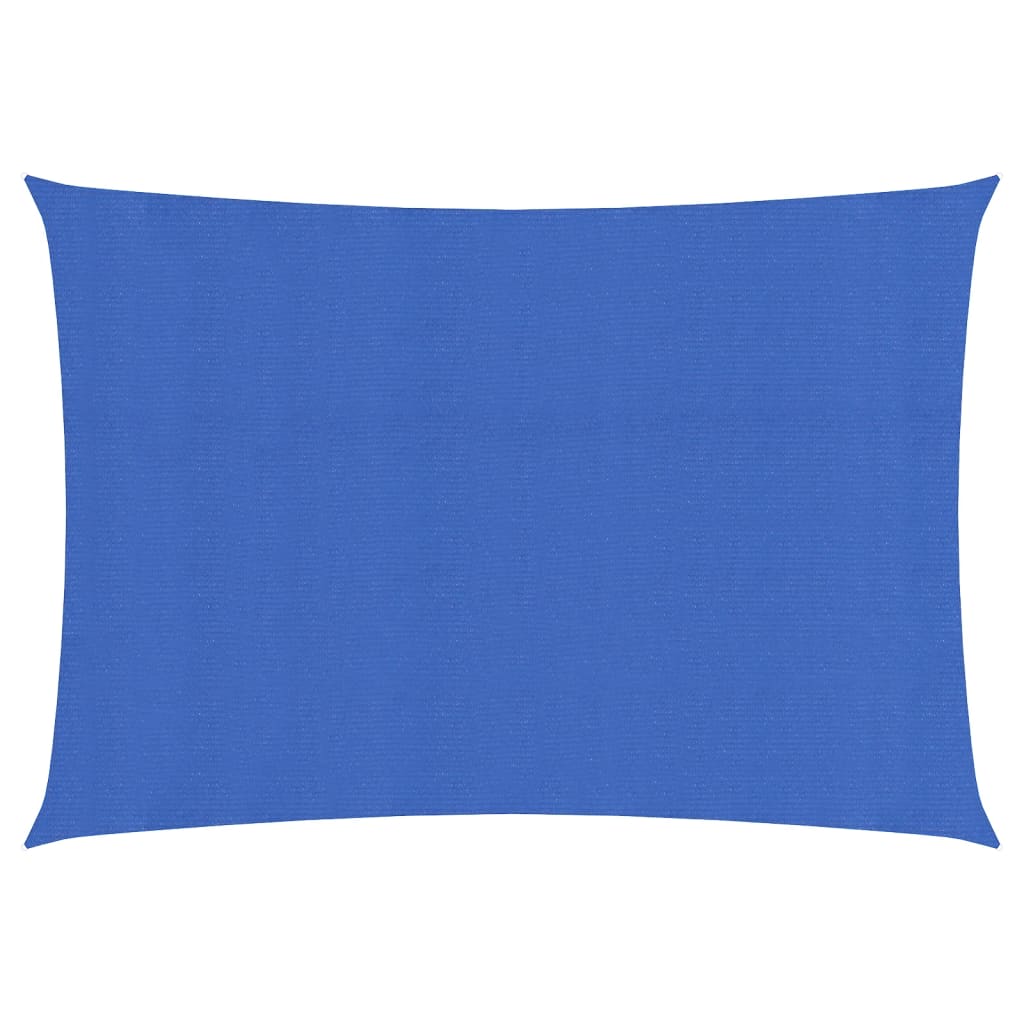 Sunshade Sail 160 g/m2 Blue 2x3.5 m HDPE - Decor Base