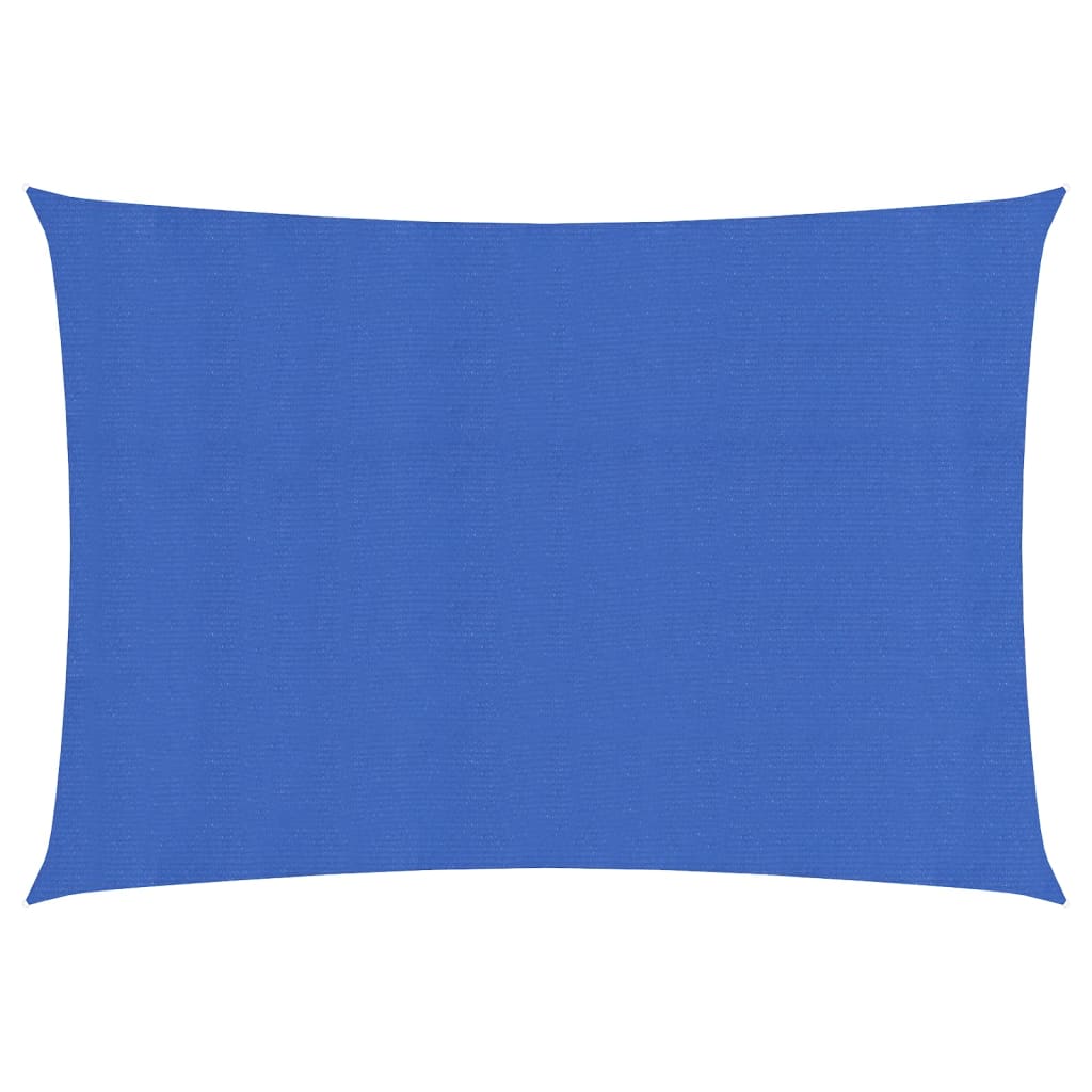 Sunshade Sail 160 g/m2 Blue 2.5x4.5 m HDPE - Design Hut