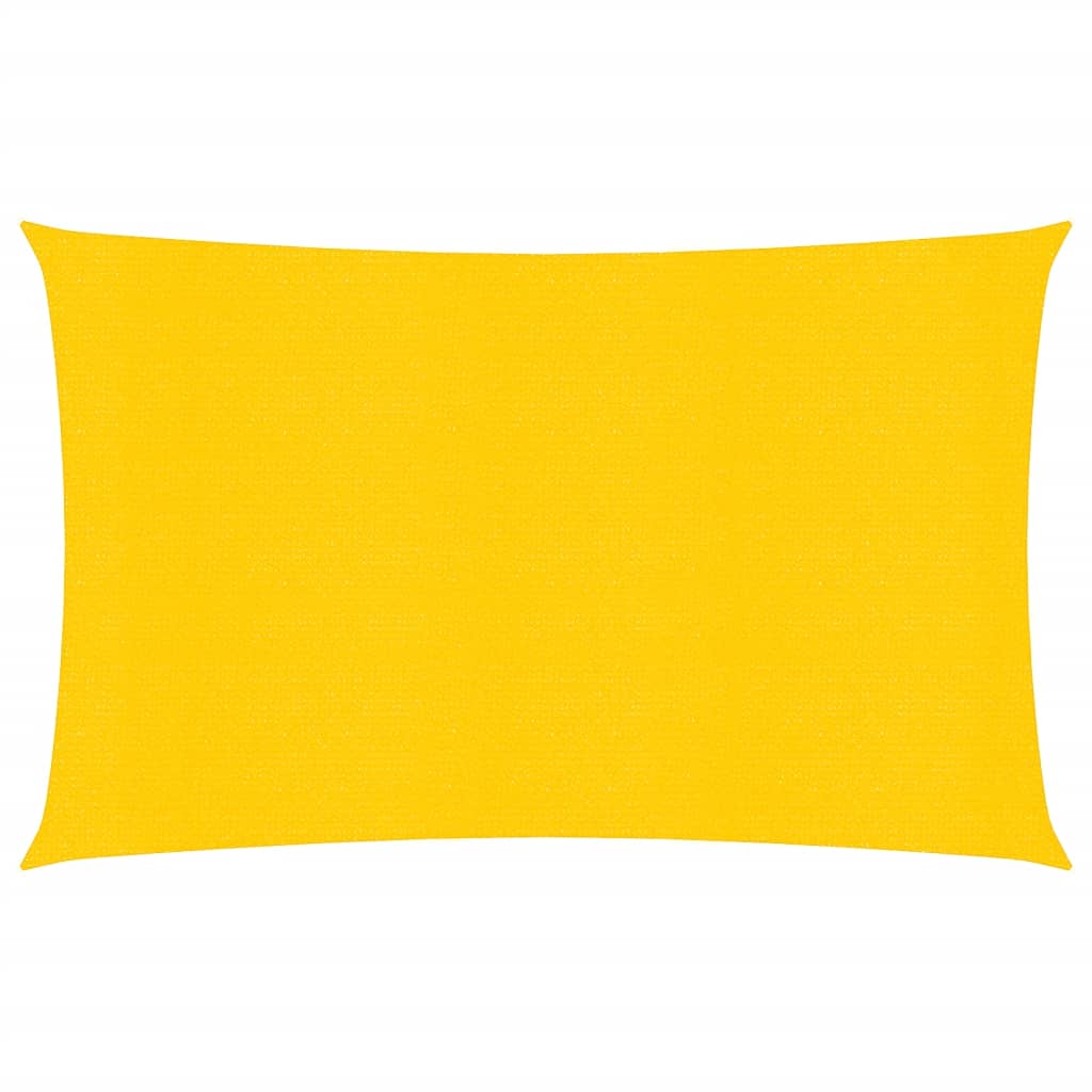 Sunshade Sail 160 g/m2 Yellow 2x4 m HDPE - Design Hut