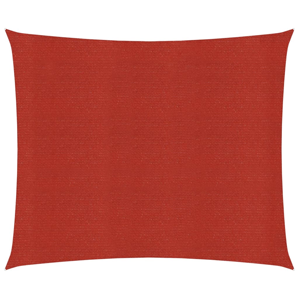 Sunshade Sail 160 g/m2 Red 6x6 m HDPE - Style and Chic