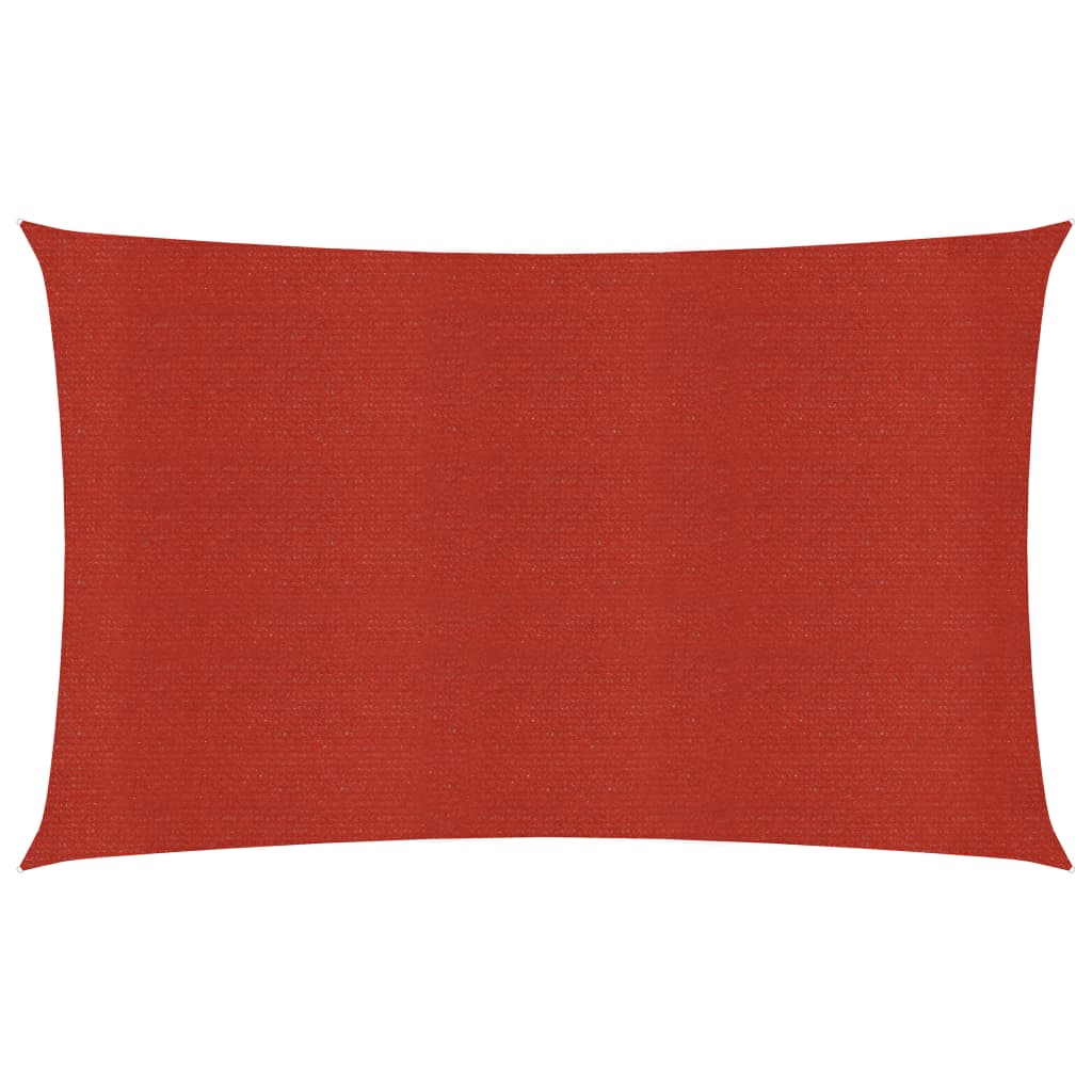 Sunshade Sail 160 g/m2 Red 2x4 m HDPE - Design Hut