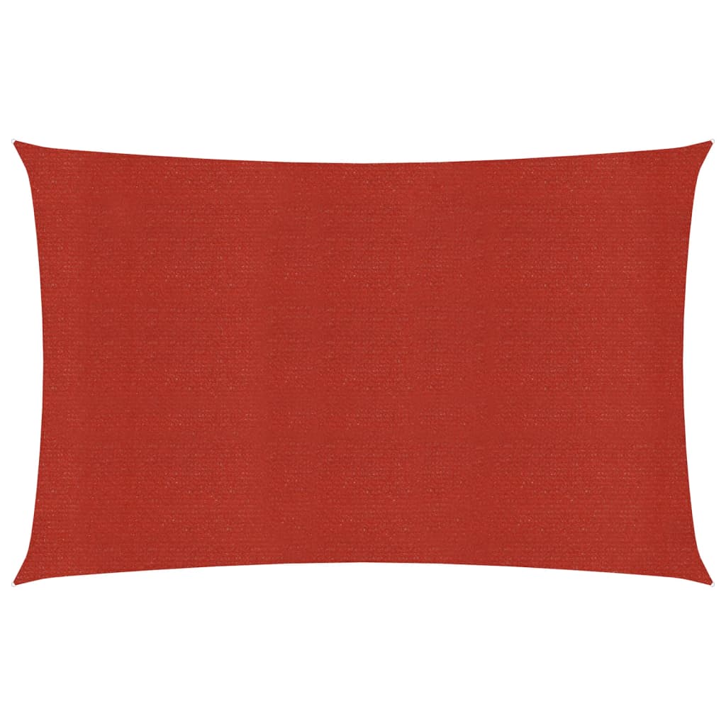 Sunshade Sail 160 g/m2 Red 2x4.5 m HDPE - R and M Furniture
