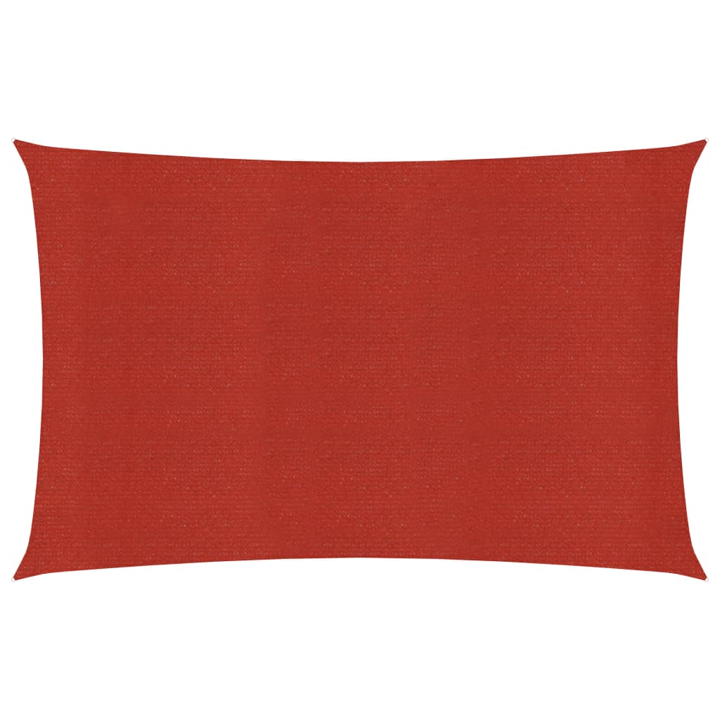 Sunshade Sail 160 g/m2 Red 3.5x4.5 m HDPE - Brittle & Co