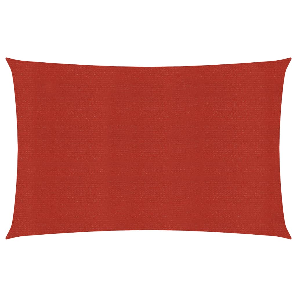 Sunshade Sail 160 g/m2 Red 3.5x5 m HDPE - Sid & Sam