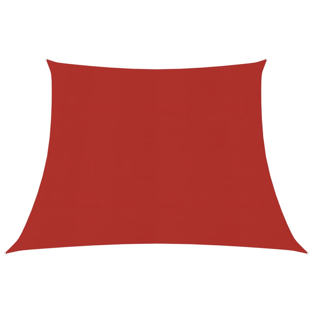 Sunshade Sail 160 g/m2 Red 3/4x2 m HDPE - Decor Base