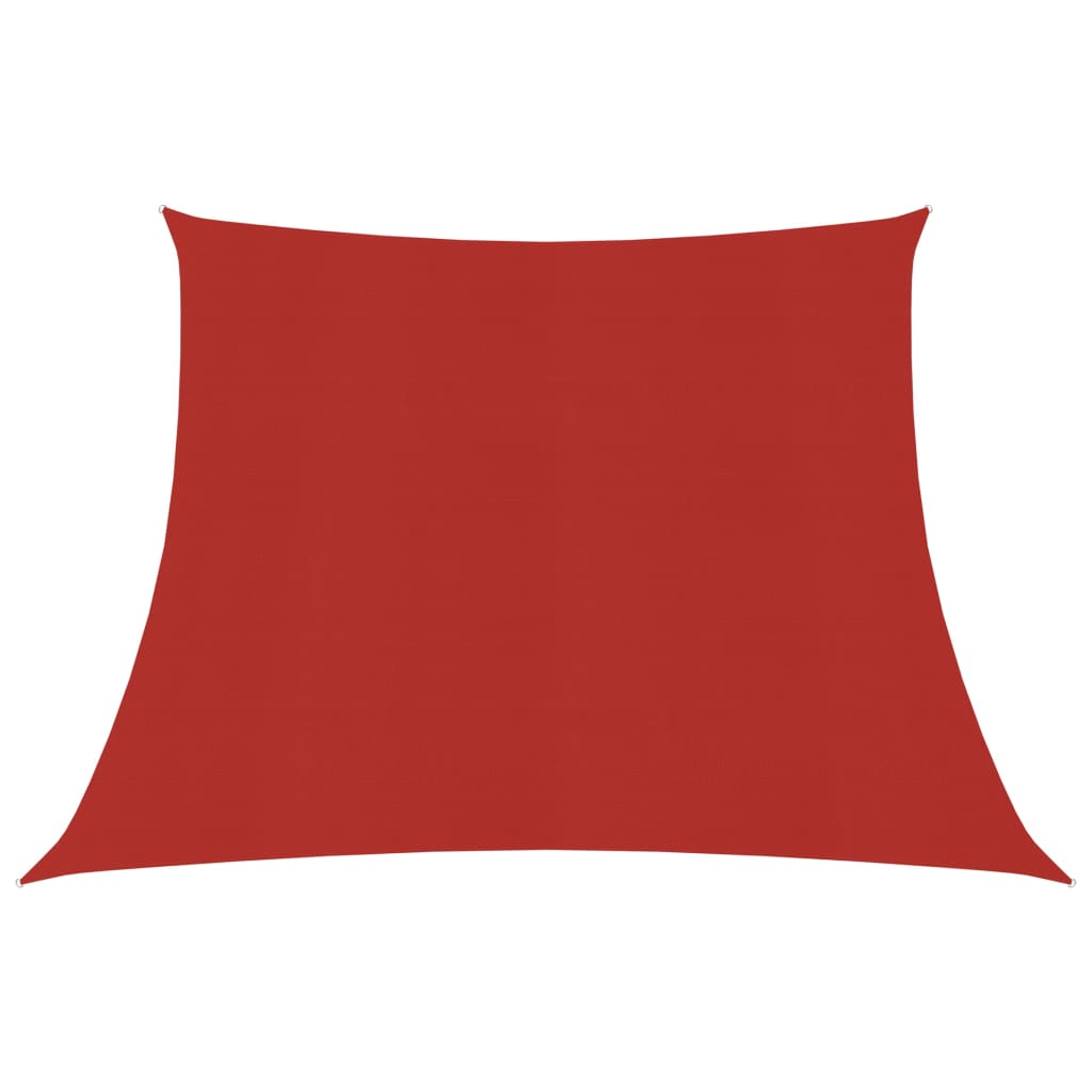 Sunshade Sail 160 g/m2 Red 4/5x3 m HDPE - R and M Furniture