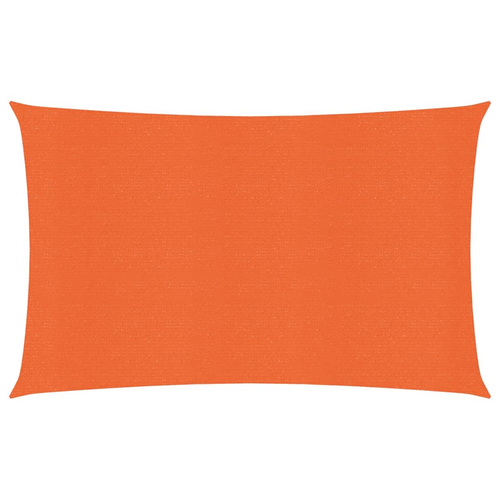 Sunshade Sail 160 g/m2 Orange 3.5x5 m HDPE - Discount Dealers