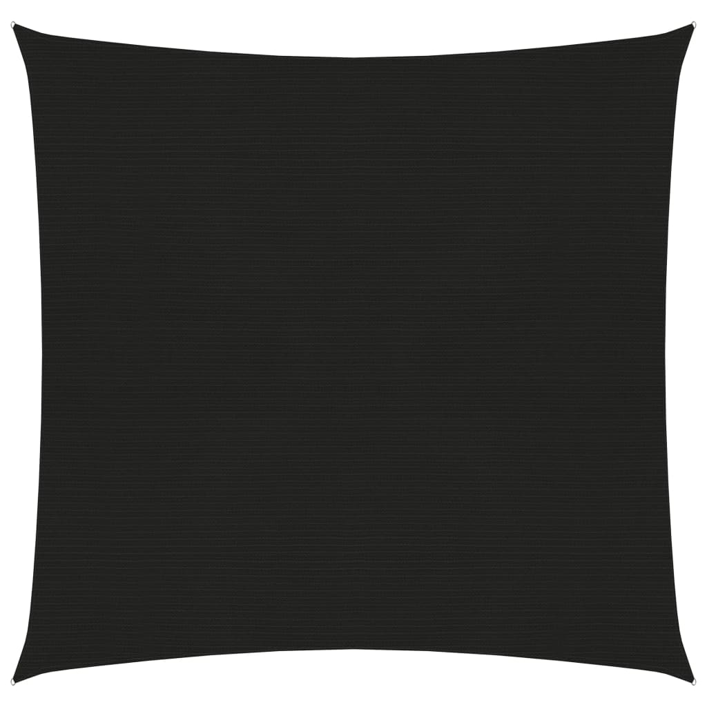 Sunshade Sail 160 g/m2 Black 2x2 m HDPE - Direct Imports