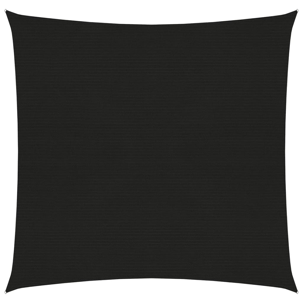 Sunshade Sail 160 g/m2 Black 3x3 m HDPE - Decor Base