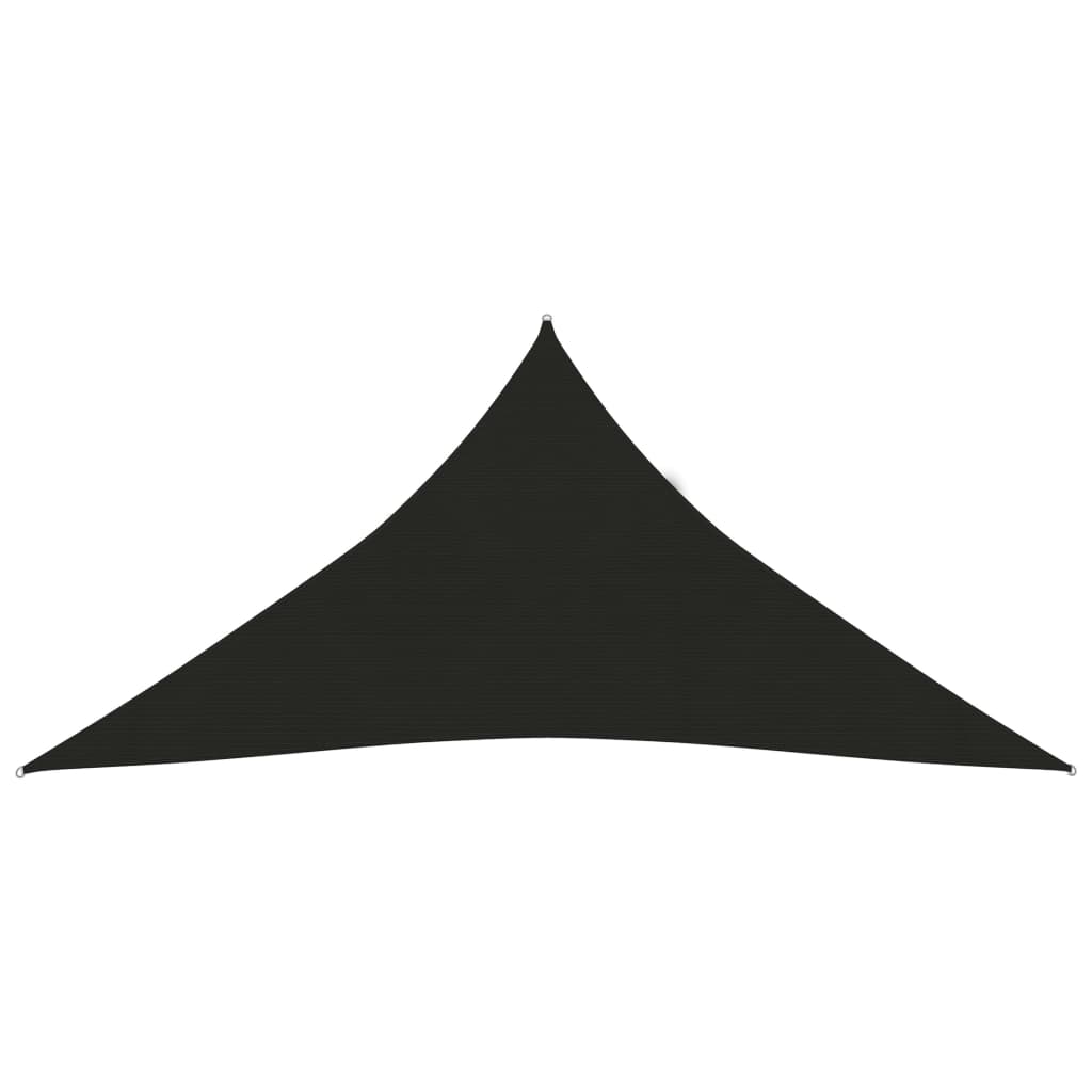 Sunshade Sail 160 g/m2 Black 3x3x3 m HDPE - Design Hut