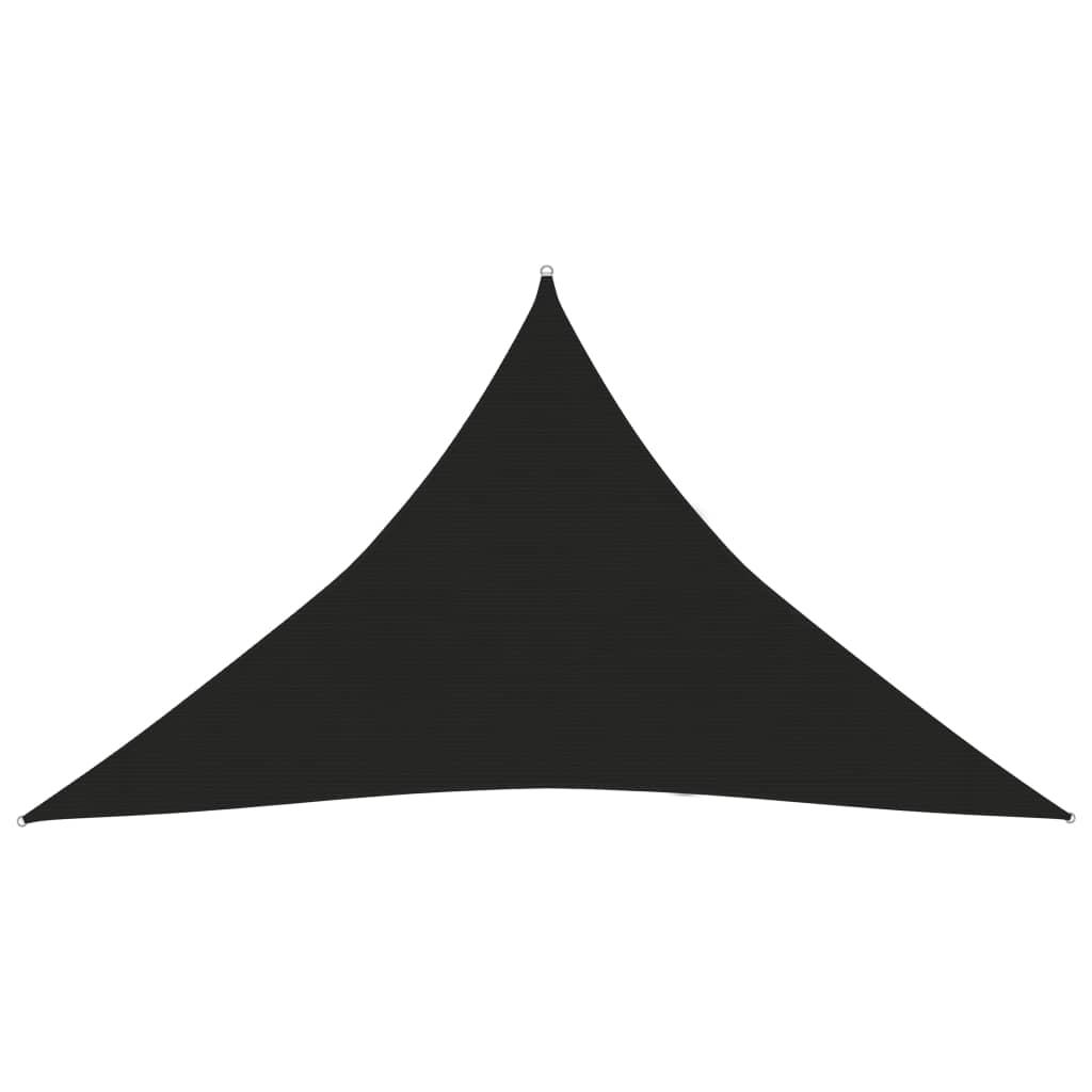 Sunshade Sail 160 g/m2 Black 3x3x4.2 m HDPE - Decor Base
