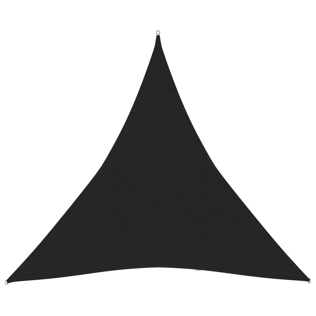 Sunshade Sail 160 g/m2 Black 4.5x4.5x4.5 m HDPE - Unbeatable Bargains