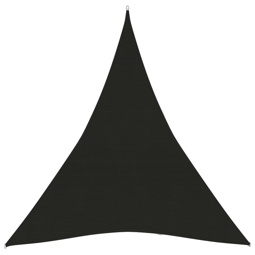 Sunshade Sail 160 g/m2 Black 4x5x5 m HDPE - Decor Base