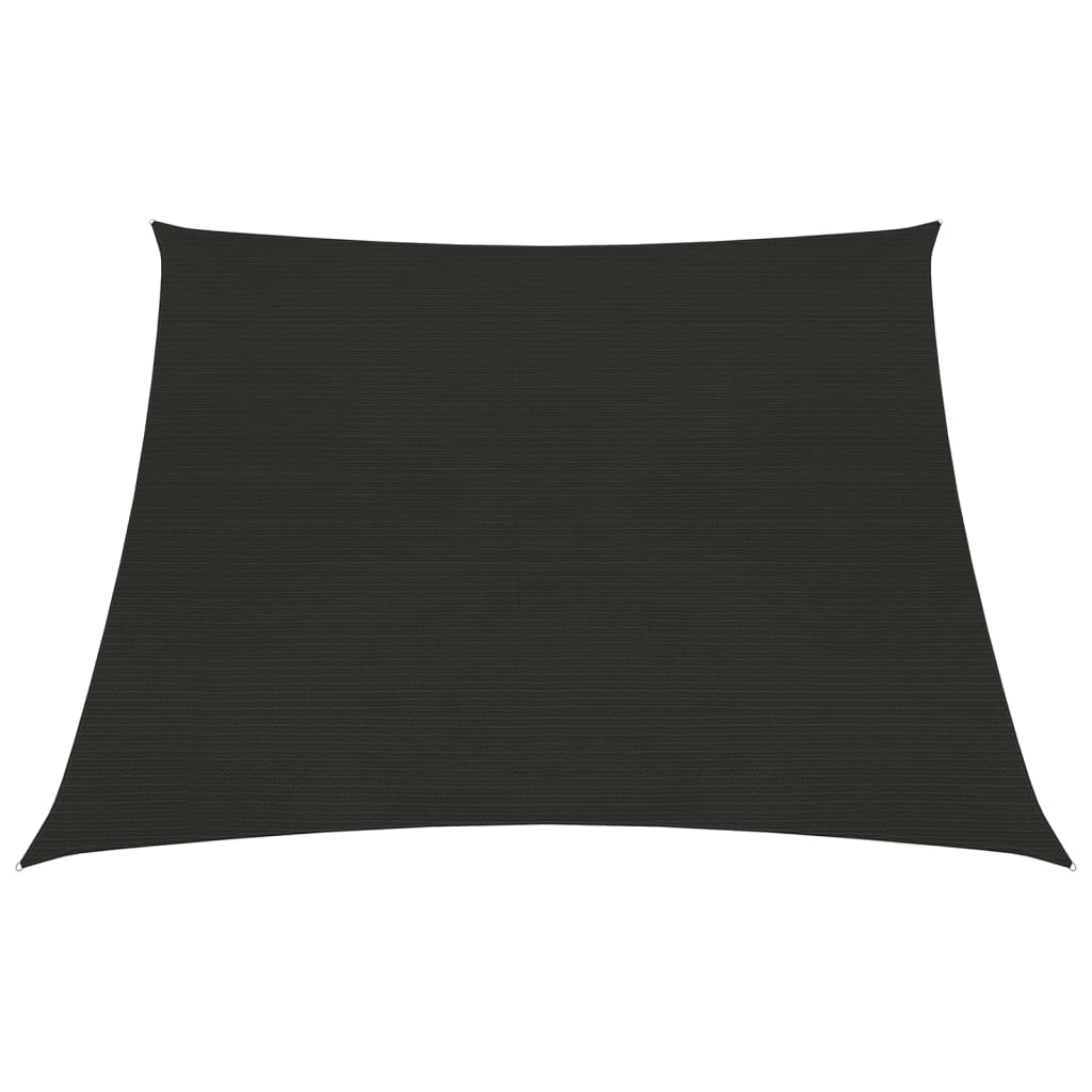 Sunshade Sail 160 g/m2 Black 3/4x2 m HDPE - Decor Base