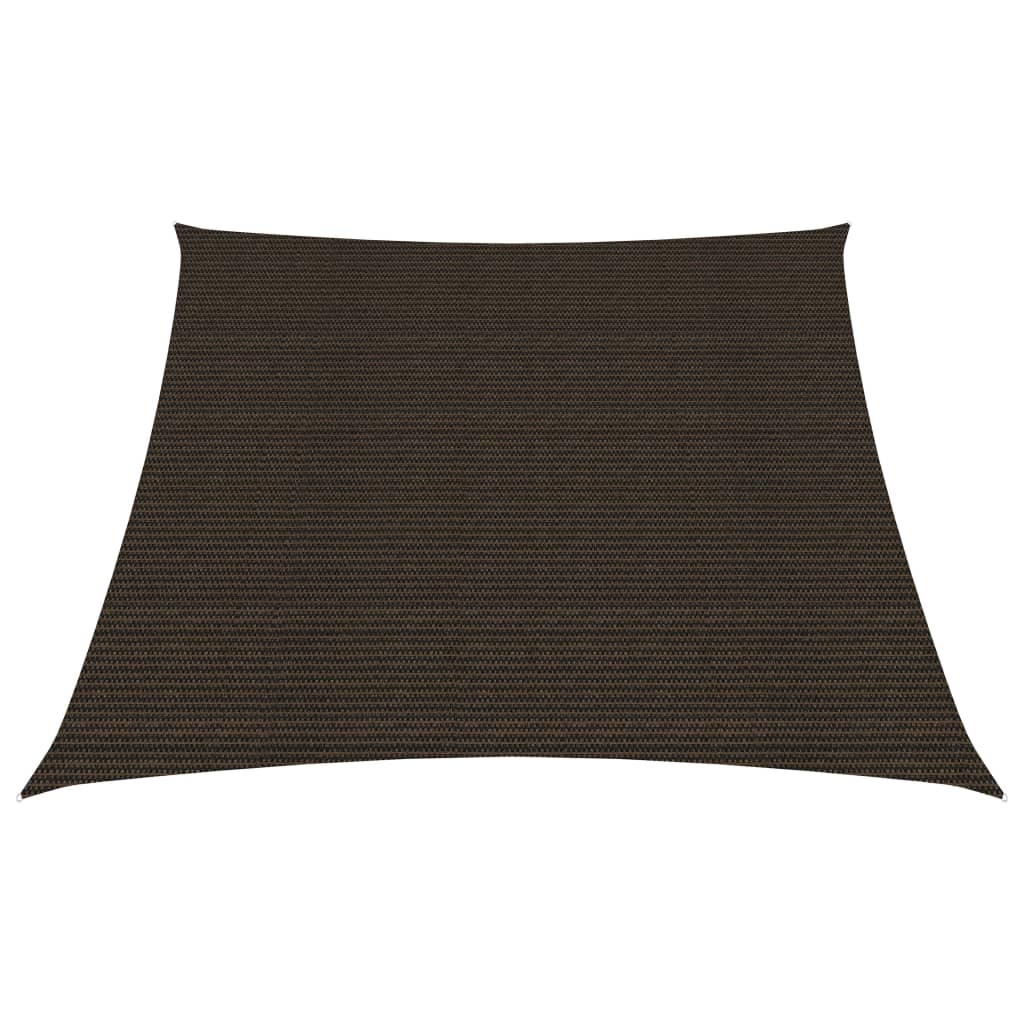 Sunshade Sail 160 g/m2 Brown 4/5x3 m HDPE - Casper Homes