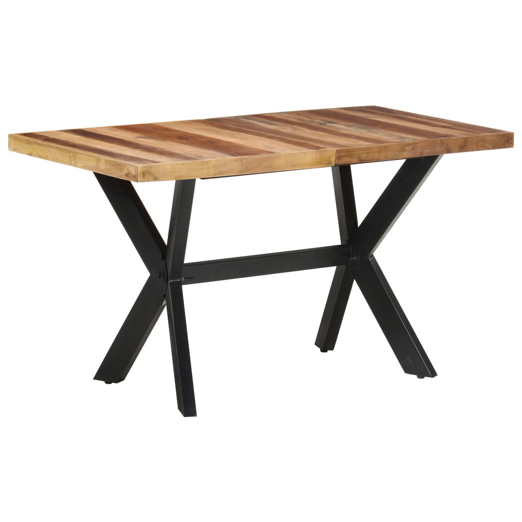 Dining Table 140x70x75 cm Solid Wood with Honey Finish - Casper Homes