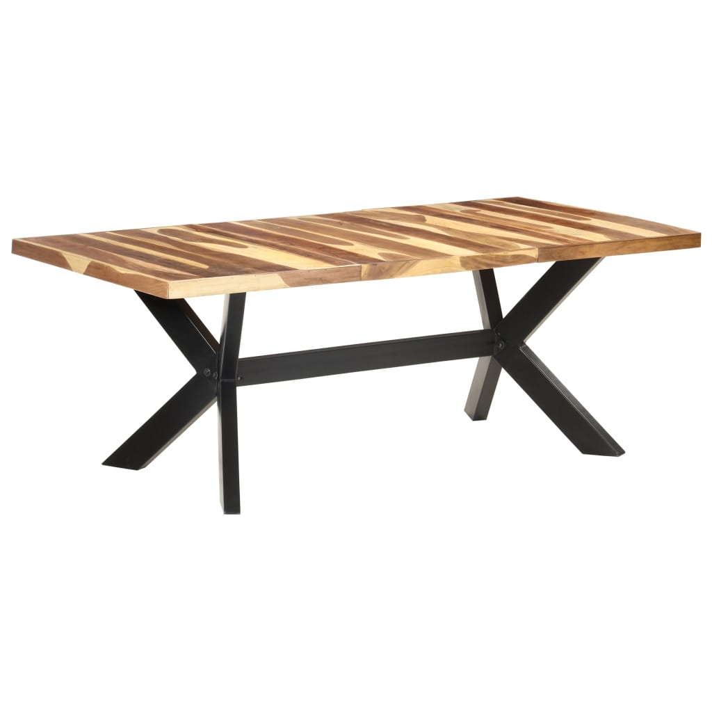 Dining Table 200x100x75 cm Solid Wood with Honey Finish - Merlin Deals