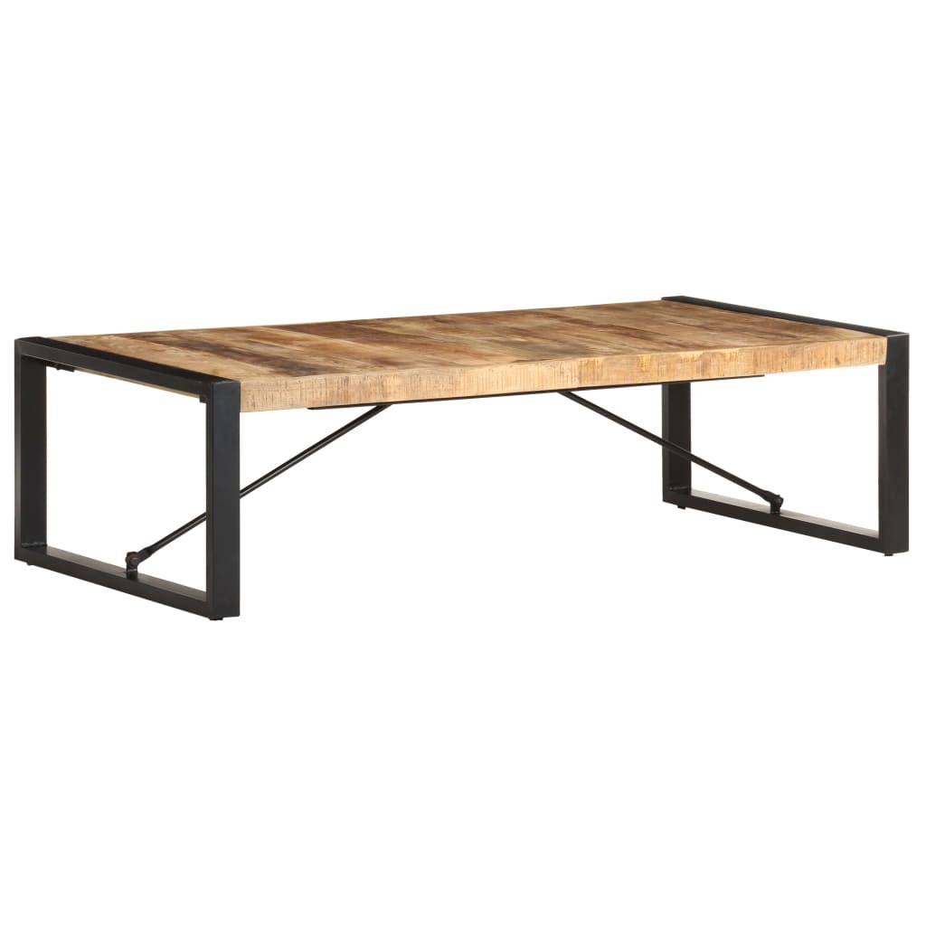 Coffee Table 140x70x40 cm Rough Mango Wood - Casper Homes