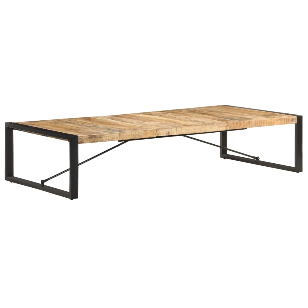 Coffee Table 180x90x40 cm Rough Mango Wood - Brittle & Co