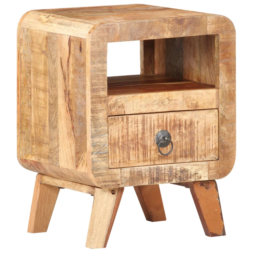 Bedside Table - ROTHESAY Nightstand Natural 30cm - Discount Dealers